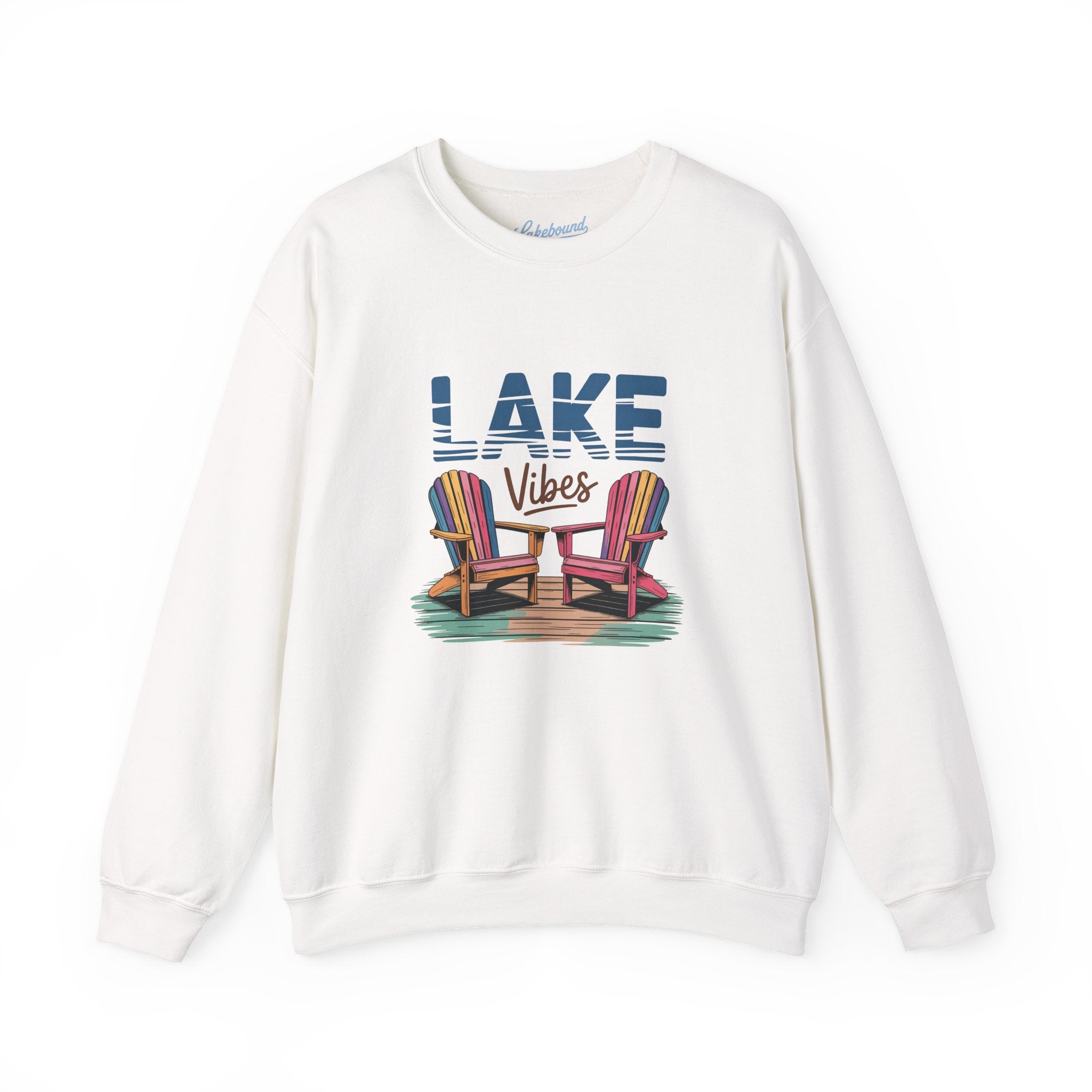 Lake Vibes Adirondack Chairs Crewneck