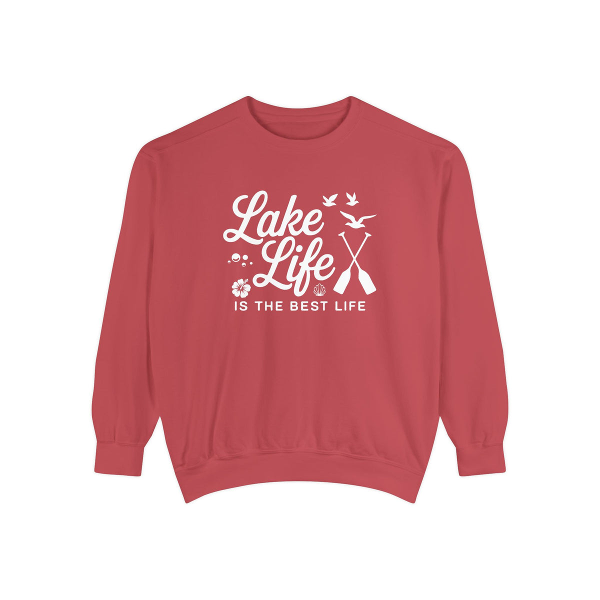 Lake Life Cozy Garment-Dyed Crewneck Sweatshirt