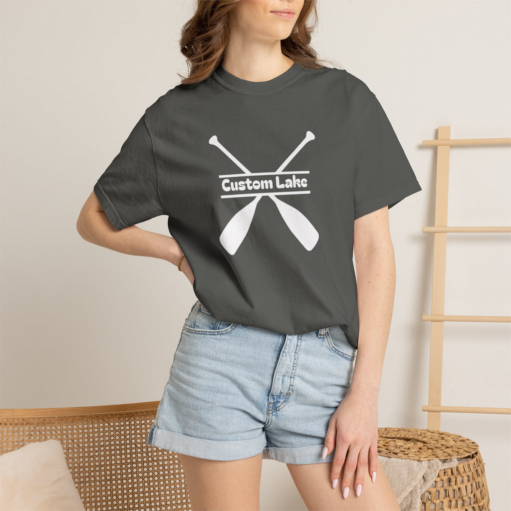 Custom Lake Name Oars T-Shirt