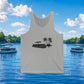 Pontoon Boat Tank Top — Lakeside Palm Shore Graphic Tank
