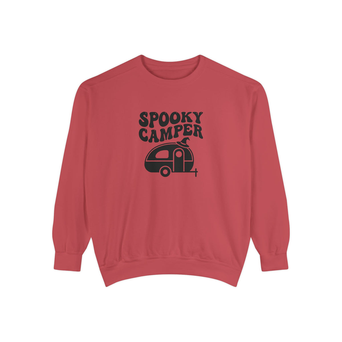 Spooky Camper Sweatshirt: Retro Trailer Halloween Pullover