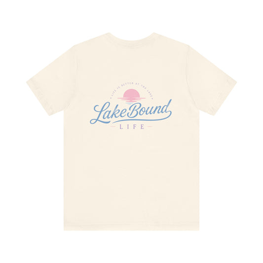 Pastel Sunset LakeBound Life Tee
