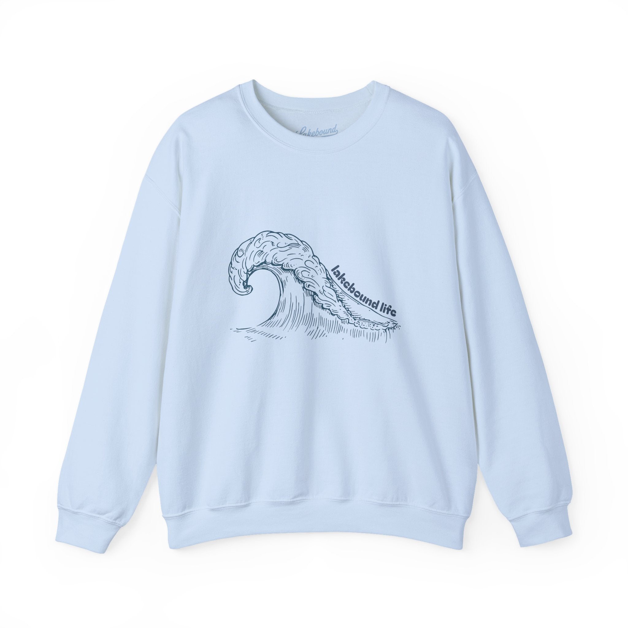 Lakebound Life Wave Crewneck