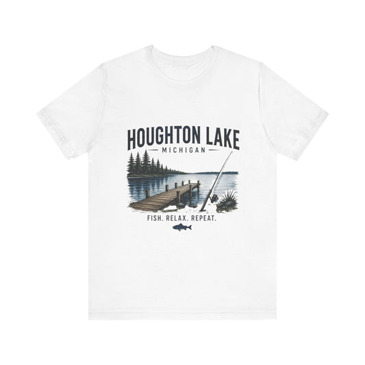 Houghton Lake Michigan Tee — Fun Lake Graphic