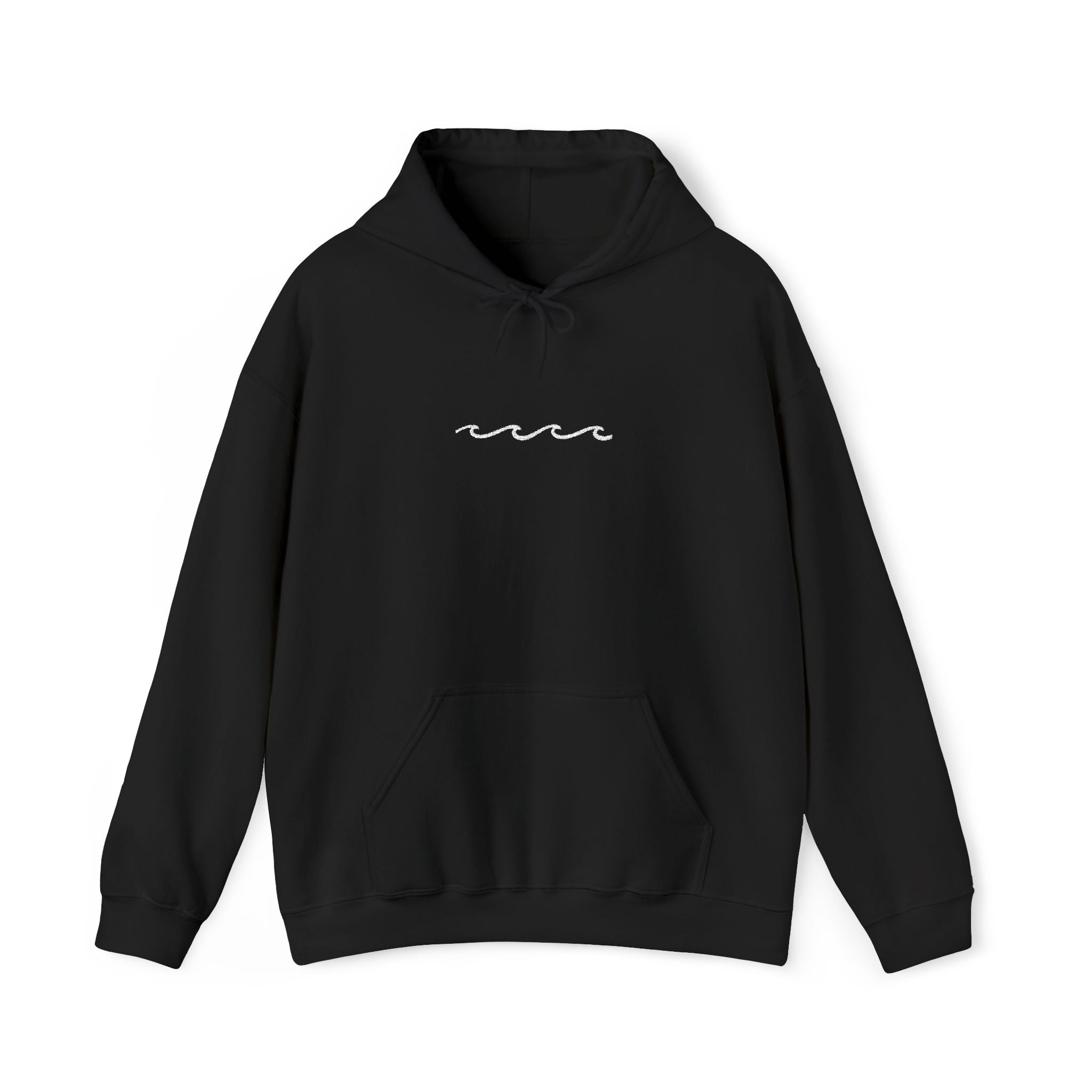 Embroidered Wave Hoodie