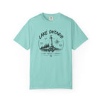 Lake Ontario Lighthouse Tee, Vintage Great Lakes Nautical Print