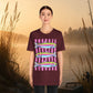 Rainbow Trout Graphic Tee — Colorful Fish Stripes T-Shirt