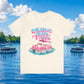Whatever Floats Your Boat T-Shirt — Pink Pontoon Boat Graphic Tee