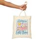 Tote — "Living on Lake Time" Pontoon Boat Canvas Tote