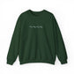 Minimal Embroidered Wave - Crewneck Sweatshirt