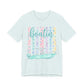 Boatin Boat Graphic Tee - Pastel Stripes Nautical T-Shirt for Boating Lovers