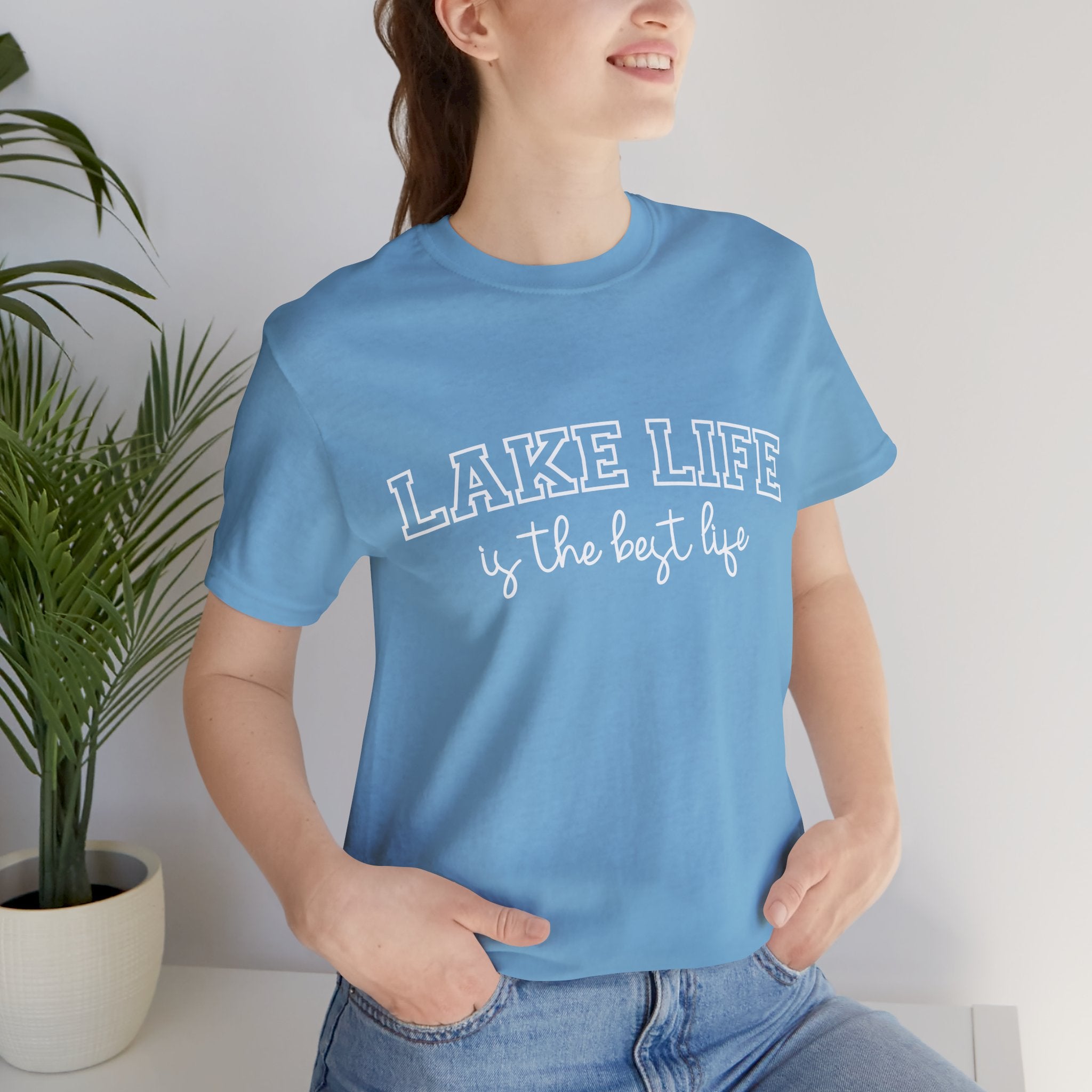 Lake Life Tee — "Lake Life is the Best Life" Casual Short Sleeve Shirt