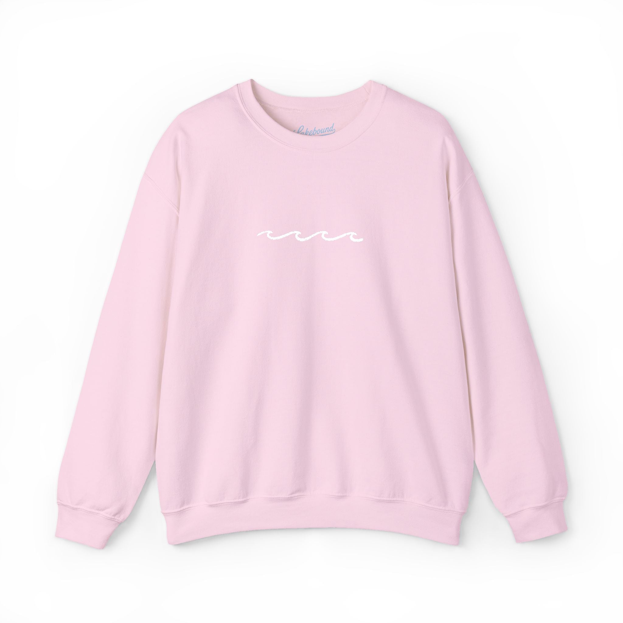 Embroidered Wave Crewneck