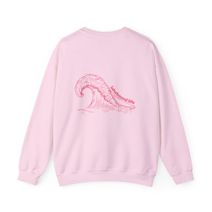 Lake Life Sweatshirt — Crewneck "lake life" Wave Design