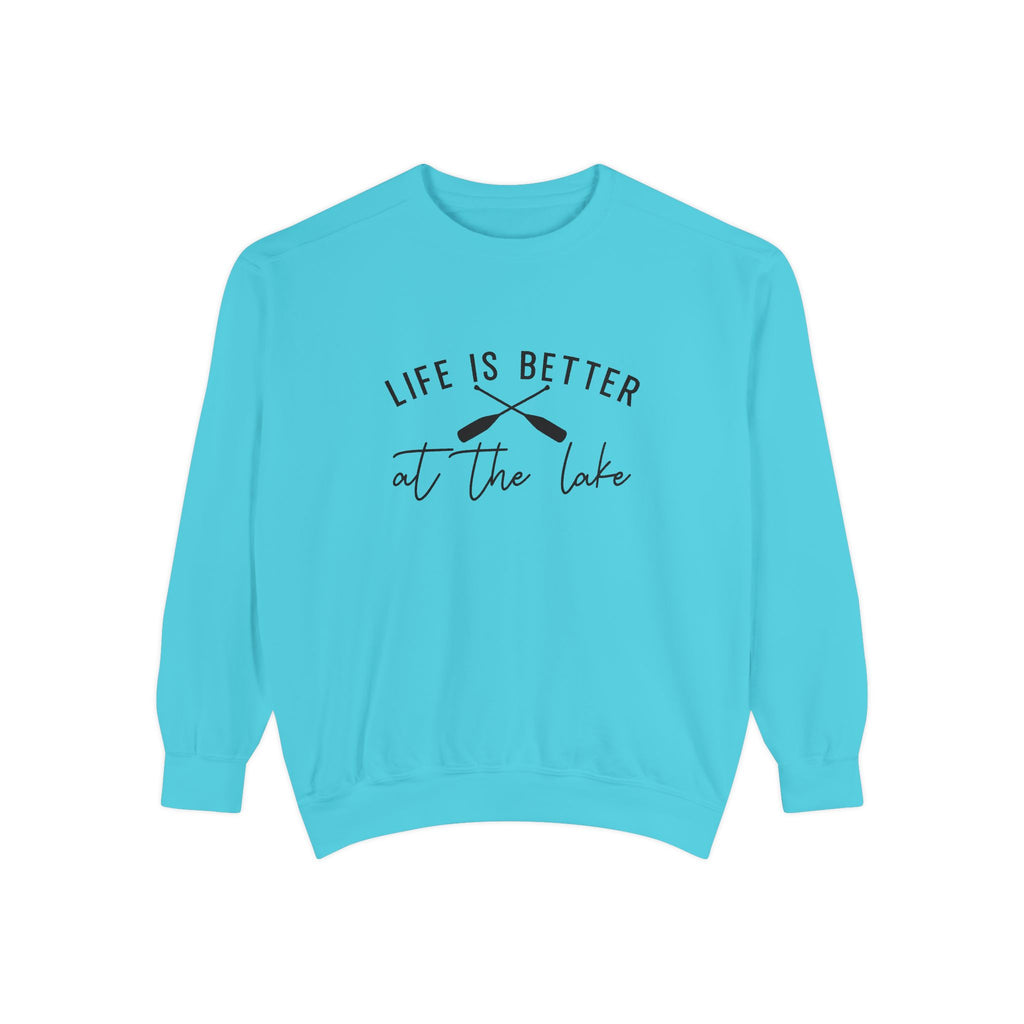 Life Is Better at the Lake Cozy Cabin Crewneck