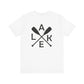 Lake Oar Graphic Tee — LAKE Crossed Oars Chest & Back T‑Shirt