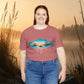 Sunset Fishing Tee — Dripping Fish Sunset Graphic T-Shirt