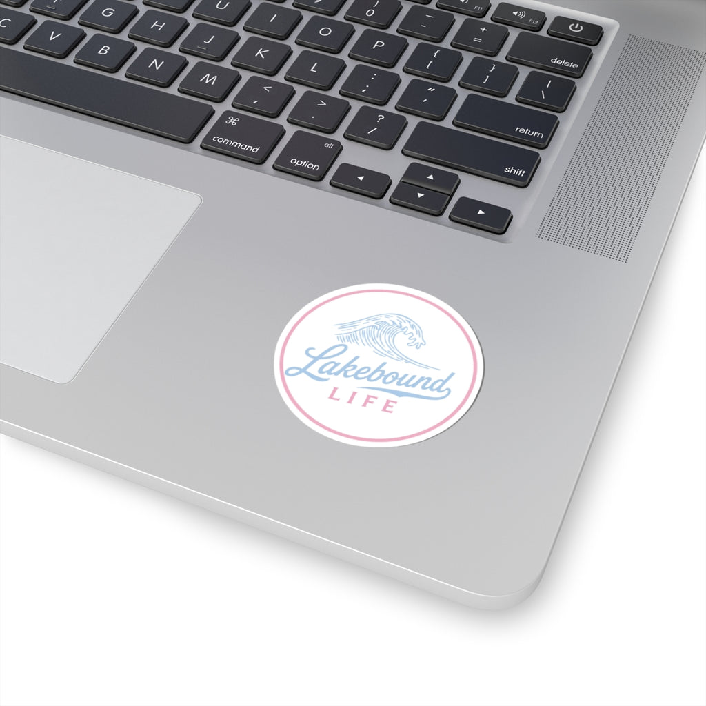 Pastel Wave Kiss-Cut Sticker for Laptops & Water Bottles