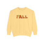 Garment-Dyed FALL Crewneck with Leaf-Strewn Lettering