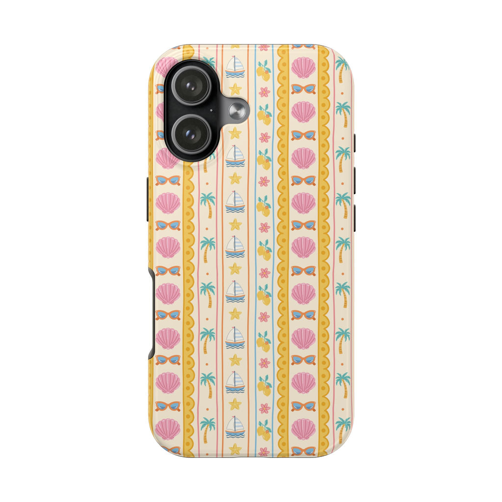 Pastel Beach Pattern | Tough Phone Case