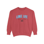 Lake Life Cozy Crewneck with Embroidered Canoe Detail