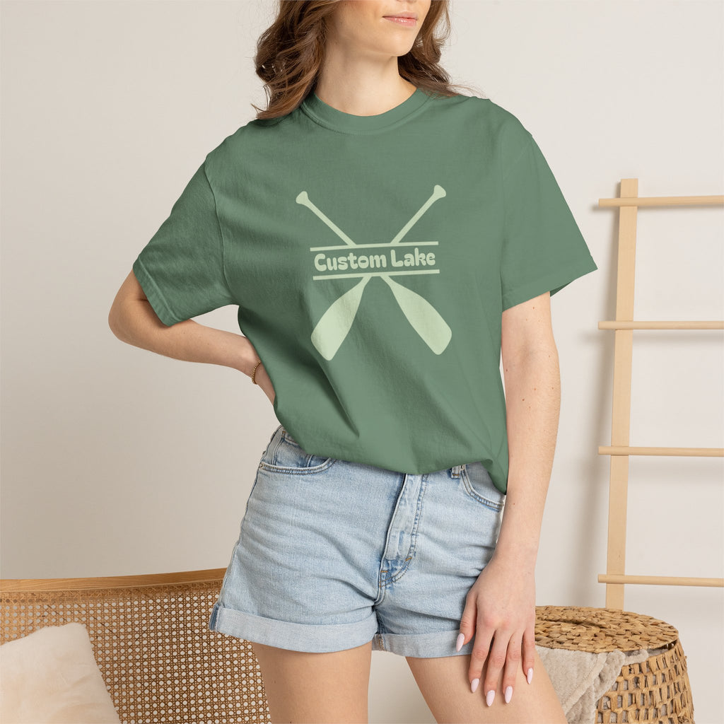 Custom Lake Name Oars T-Shirt