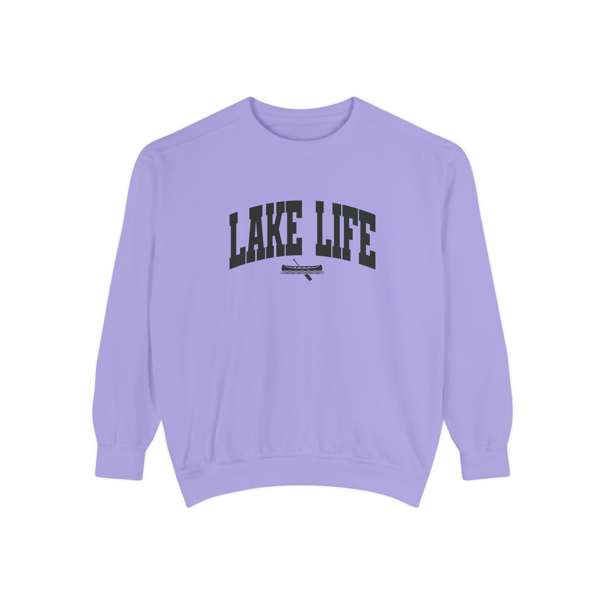 Lake Life Canoe Graphic Crewneck Sweatshirt