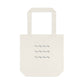 Wave Pattern Tote Bag: Minimalist Beach Cotton Tote