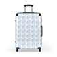 Light Blue Seashell Pattern Suitcase - Beach Travel Carry-On