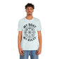 Nautical "My Boat My Rules" Graphic Tee — Captain Wheel Shirt for Boaters