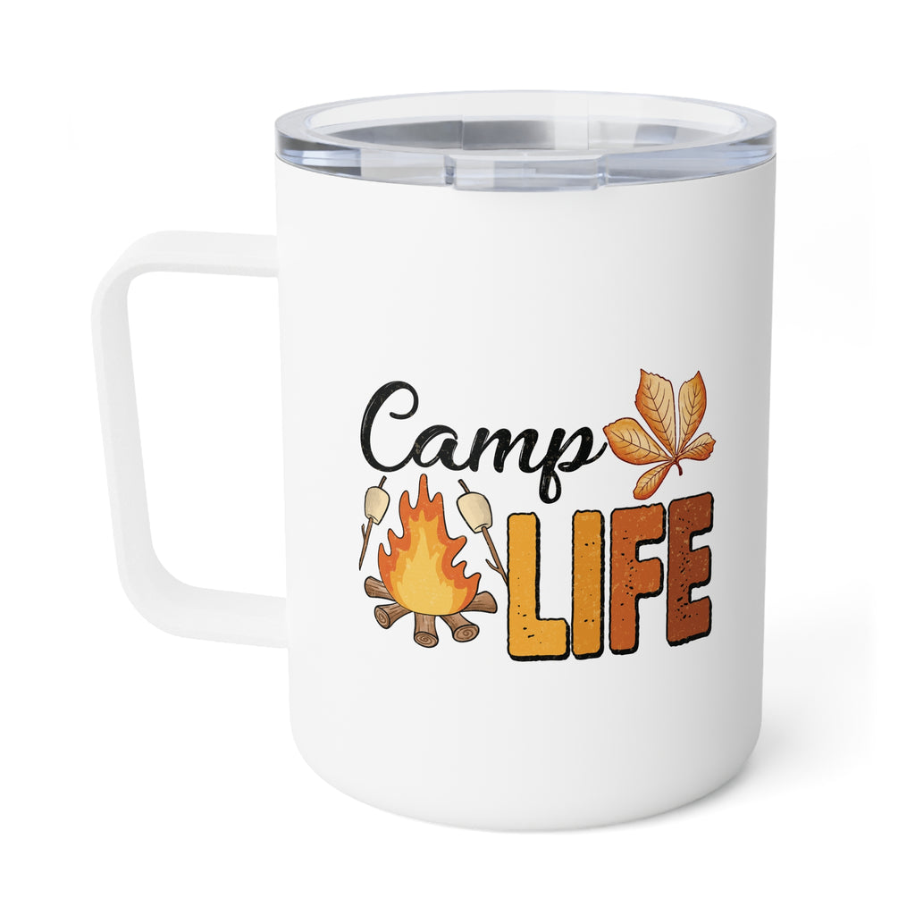 Campfire Coffee 10oz Insulated Mug for Cozy Autumn Mornings