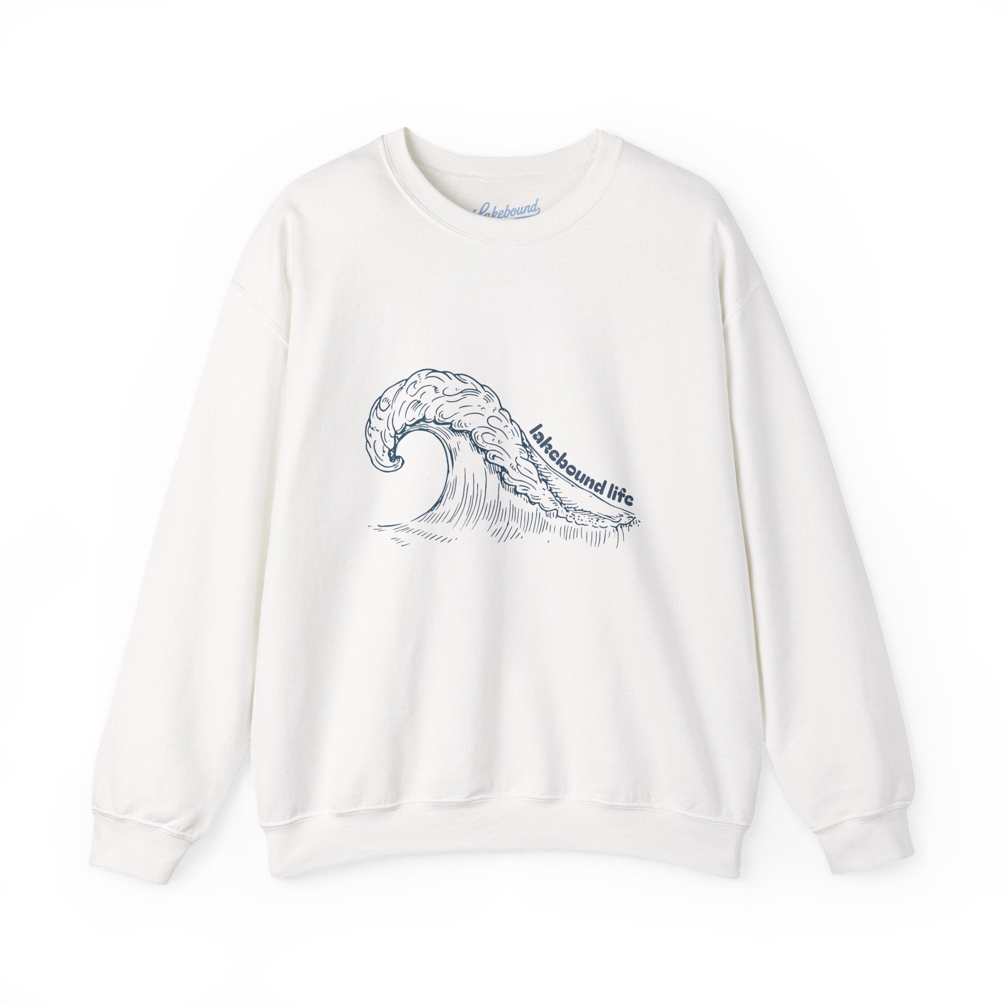 Lakebound Life Wave Crewneck