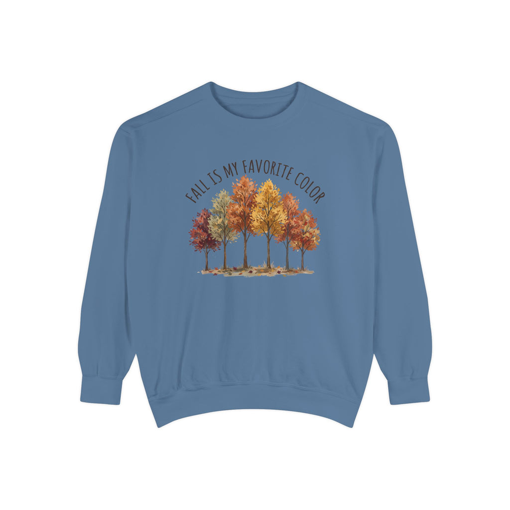 Fall Is My Favorite Color Sweatshirt - Autumn Tree Graphic Crewneck