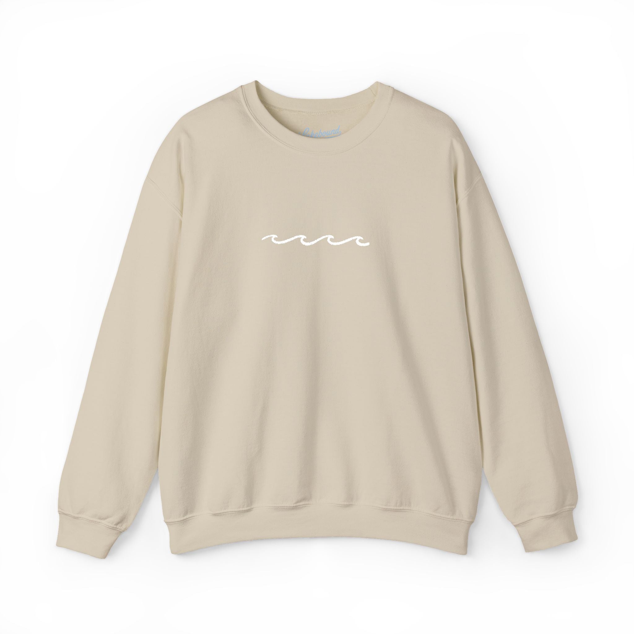 Embroidered Wave Crewneck