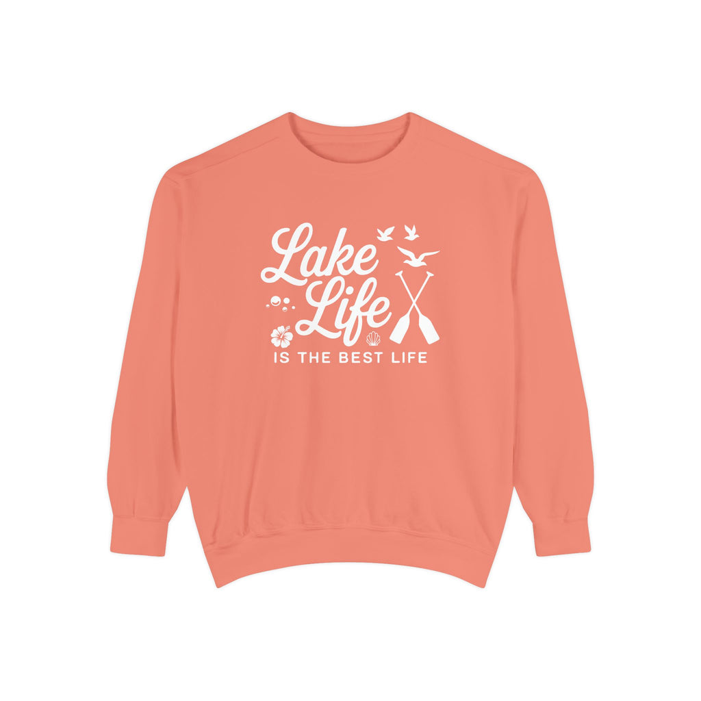 Lake Life Cozy Garment-Dyed Crewneck Sweatshirt