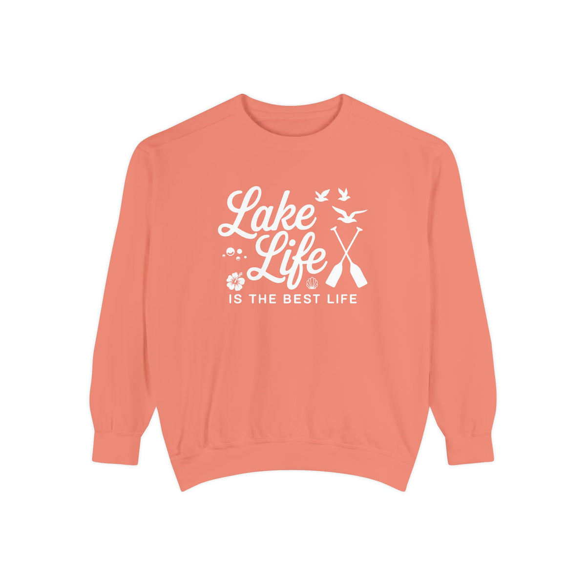 Lake Life Cozy Garment-Dyed Crewneck Sweatshirt