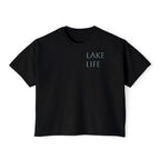 "Lake Life Good Company" Front & Back Cropped T-Shirt
