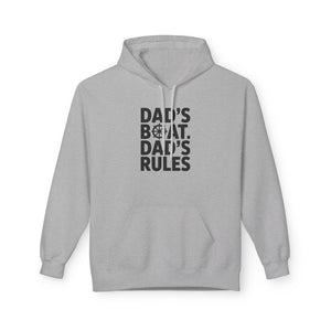 Dad's Boat Dad's Rules Hoodie: Funny Dad Pullover