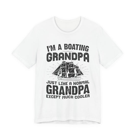 Boating Grandpa T-Shirt — "I'm a Boating Grandpa" Vintage Sailing Tee
