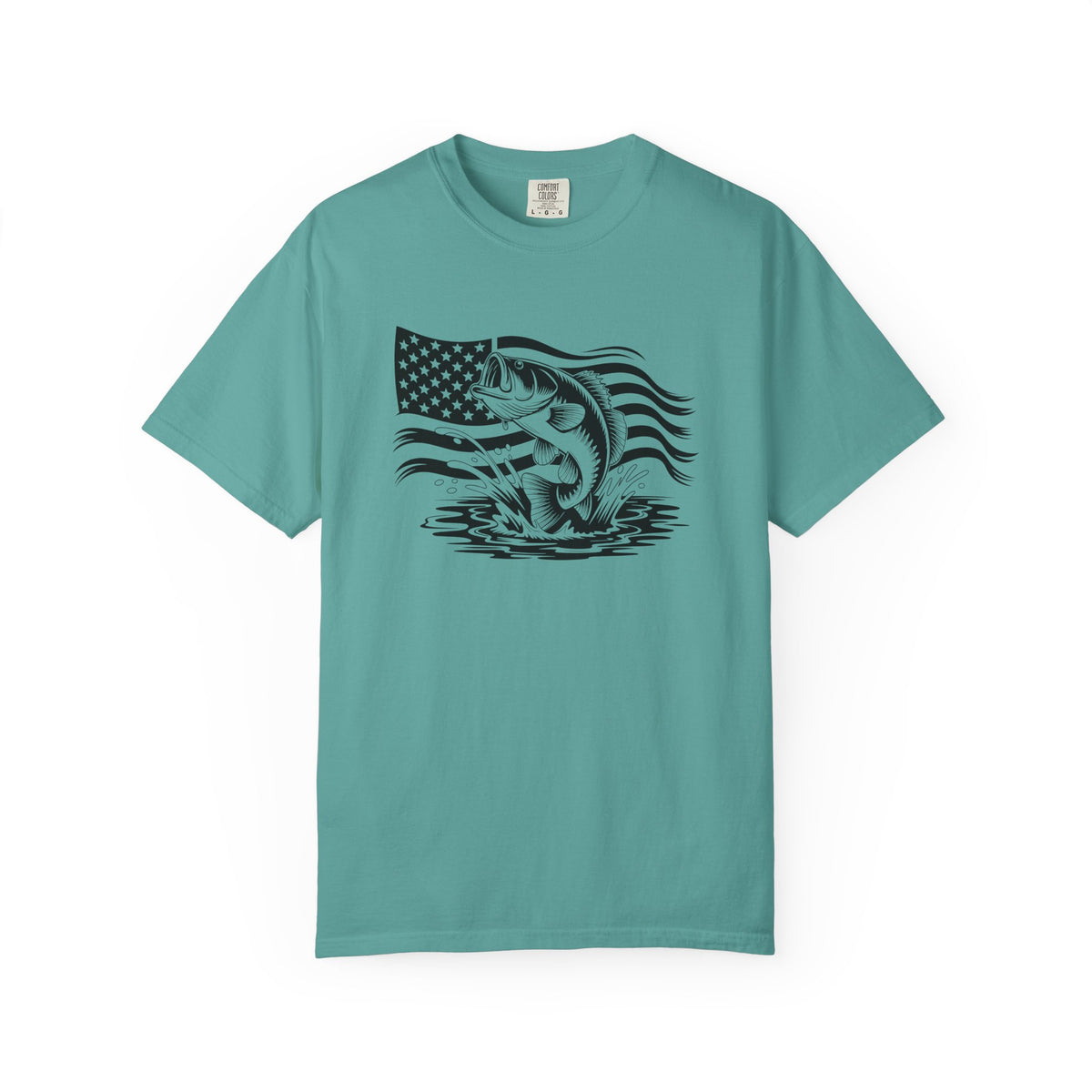 Patriotic Bass Fishing T-Shirt