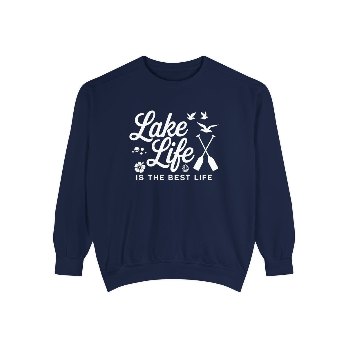 Lake Life Cozy Garment-Dyed Crewneck Sweatshirt