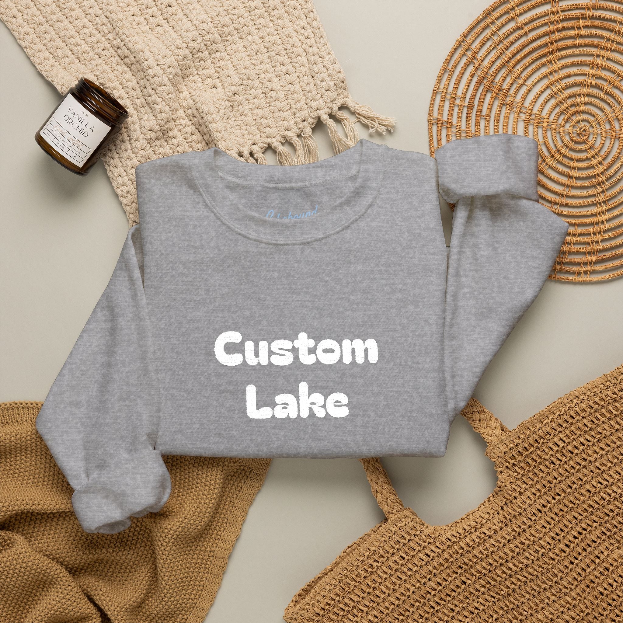 Personalizable Lake Name Crewneck