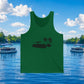 Pontoon Boat Tank Top — Lakeside Palm Shore Graphic Tank