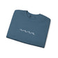 Minimal Embroidered Wave - Crewneck Sweatshirt