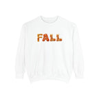 Garment-Dyed FALL Crewneck with Leaf-Strewn Lettering