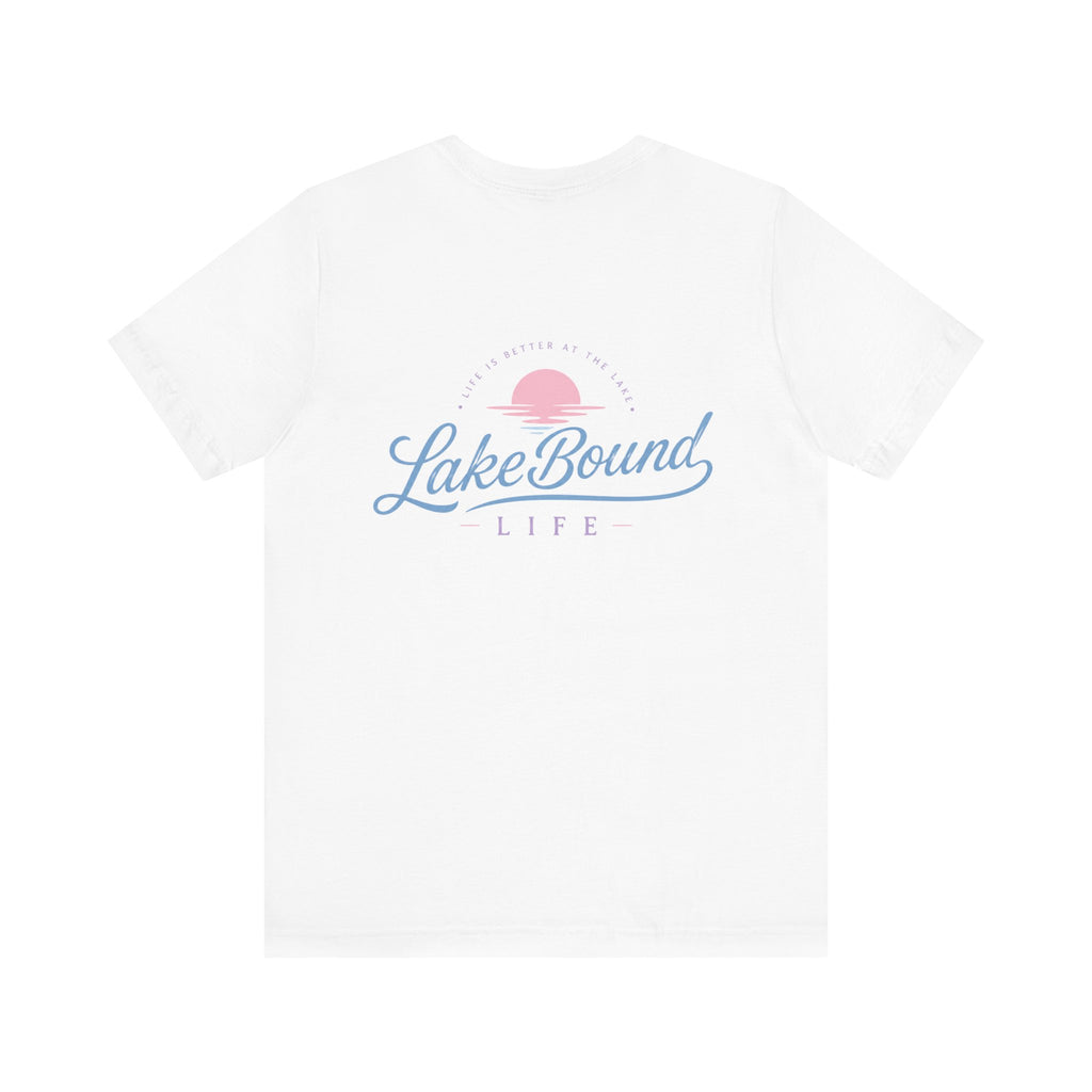 Pastel Sunset LakeBound Life Tee