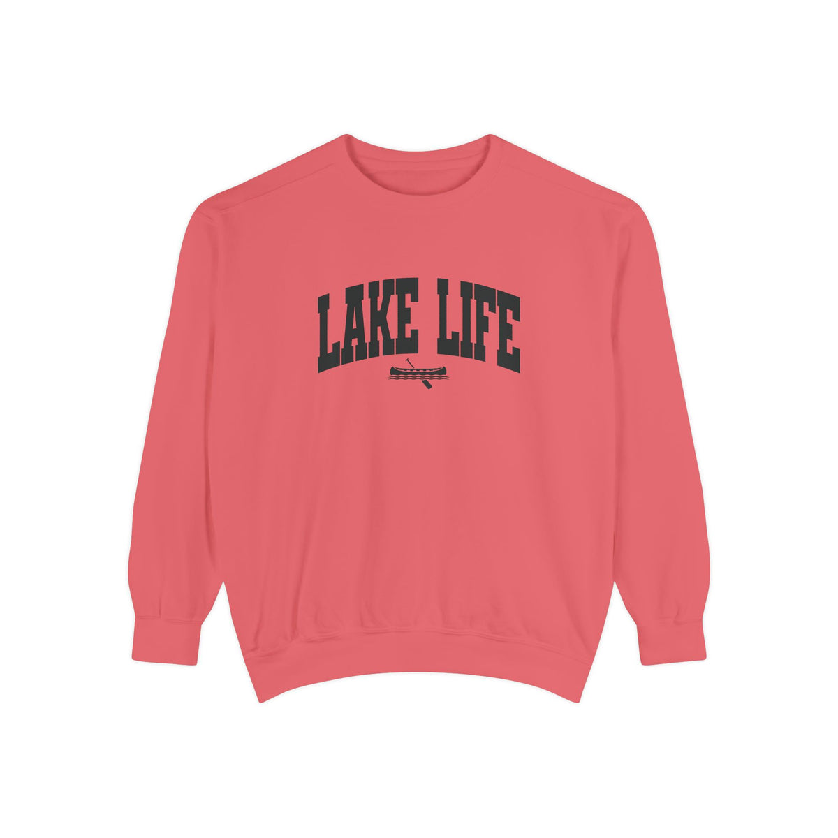 Lake Life Canoe Graphic Crewneck Sweatshirt