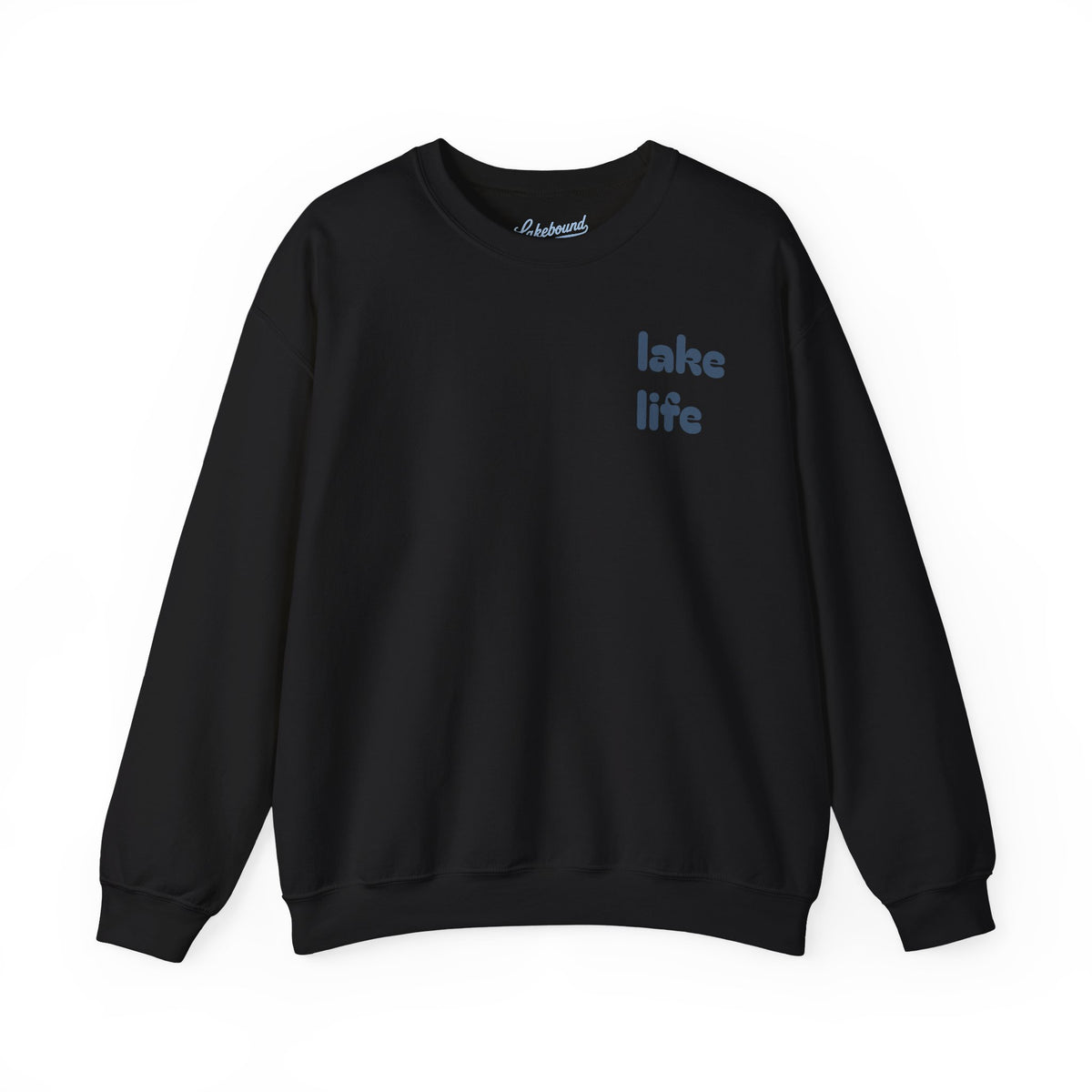 Lakebound Life Wave Front & Back Crewneck
