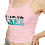 Life Is Better at the Lake Spaghetti Strap Tank