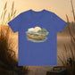 Fishing on Lake T-Shirt – Vintage Sunset Tee for Outdoors Lovers